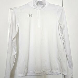 Girls Under Armour 1/2 Zip Long Sleeve Shirt